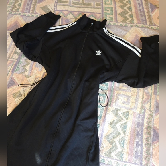 Adidas Originals Trefoil Long Sleeve Dress Size Medium - Picture 3 of 10